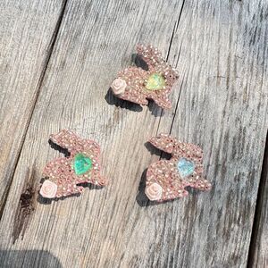 Vintage Bunny Rabbit Button Covers